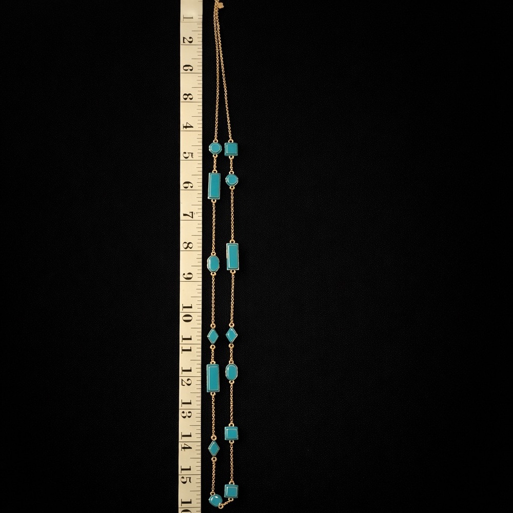 RARE Kate Spade NY Turquoise Scatter Long Necklace • 32” • NWOT - Picture 4 of 5